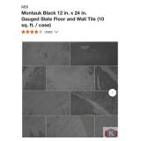 270 sq ft; MSI Montauk Black 12 in. x 24 in.