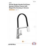 New 2 pcs; Delta Pivotal Single-Handle Pull-Down