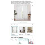 New 39 pcs; Faux Linen Stripe Pattern Sheer