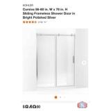 1 pcs; KOHLER Cursiva 56-60 in. W x 78 in. H