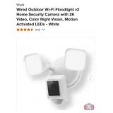 5 pcs; Wyze Wired Outdoor Wi-Fi Floodlight v2