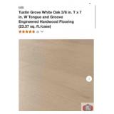 467 sq ft; MSI Tustin Grove White Oak 3/8 in. T x