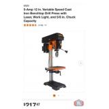 New 1 pcs; WEN 5-Amp 12 in. Variable Speed Cast