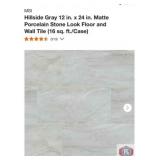 560 sq ft; MSI Hillside Gray 12 in. x 24 in.