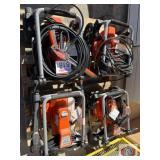 4 electric pressure washers 2300 psi by Husqvarna