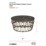 2 pcs; Hampton Bay GIA Round Wicker Outdoor