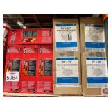 6 pcs; mix down draft, and support rods