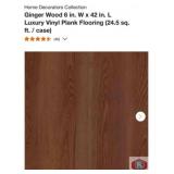 588 sq ft; Home Decorators Collection Ginger Wood
