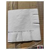 36,000 pcs; white napkins with blue writing
