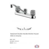 New 18 pcs; Seasonsï¿½ Double-Handle Kitchen Faucet