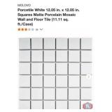 Approx 27 cases; MOLOVO Porcetile White 12.05 in.