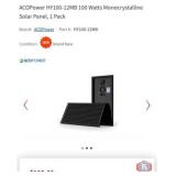 New 4 pcs; ACOPower HY100-12MB 100 Watts