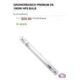 New 60 pcs; GROWERBASICS PREMIUM DE 1000W HPS