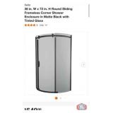 1 pcs; Delta 38 in. W x 72 in. H Round Sliding