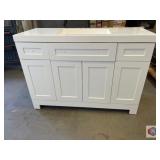 1 pcs; 48 in white vanity base and top