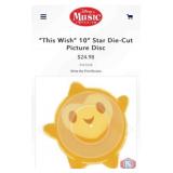 New 35 pcs; "This Wish" 10" Star Die-Cut Picture