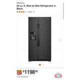 Whirlpool 25 cu. ft. Side by Side Refrigerator in