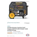 1 pcs; Firman Portable Generator, Gasoline/Liquid