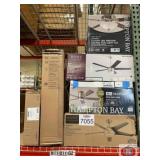 6 pcs; mix ceiling fans, range hood and medicine