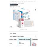 New 12 packs; Basic Medical Clear Vinyl Exam