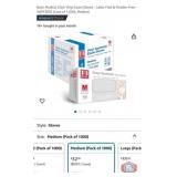 New 12 packs; Basic Medical Clear Vinyl Exam