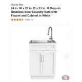 1 pcs; Glacier Bay 24 in. W x 21 in. D x 51 in. H