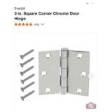 New 360 pcs; Everbilt 3 in. Square Corner Chrome