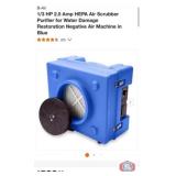 New 1 pcs; B-Air 1/3 HP 2.5 Amp HEPA Air Scrubber
