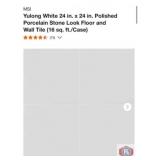384 sq ft; MSI Yulong White 24 in. x 24 in.