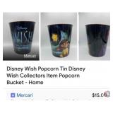 New 50 pcs; Disney Wish Popcorn Tin Disney Wish