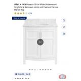 1 pcs; allen + roth Moravia 30-in White