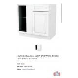 New 4 pcs; Sunco 30w X 34-1/2h X 24d White Shaker