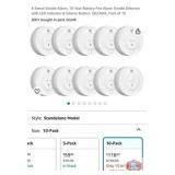 New 6 sets; X-Sense Smoke Alarm, 10-Year Battery