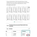 New 6 packs; X-Sense Smoke Detector Carbon