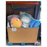 mix pillows, pool floats, and Squishmallows