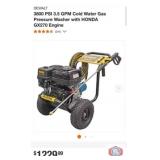 New 1 pcs; DEWALT 3800 PSI 3.5 GPM Cold Water Gas