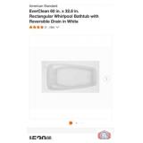 1 pcs; American Standard EverClean 60 in. x 32.8