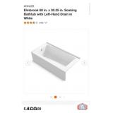 2 pcs; KOHLER Elmbrook 60 in. x 30.25 in. Soaking