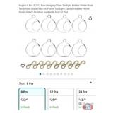 approx 120 packs; Nuptio 8 Pcs 3.15"/ 8cm Hanging