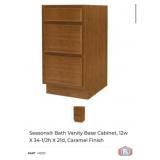 3 pcs; Seasonsï¿½ Bath Vanity Base Cabinet, 12w X