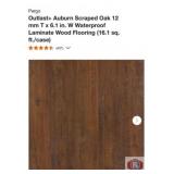 338 sq ft; Pergo Outlast+ Auburn Scraped Oak 12
