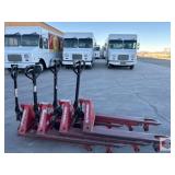 lot of 4 used pallet jacks