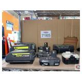 8 pcs; mix RYOBI and Green machine batteries