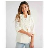New 50 pcs; Sofia Vergara linen blazer whisper