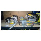 2 pcs; mix DeWALT electric miter saw, and