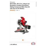1 pcs; Milwaukee M18 FUEL 18V 10 in. Lithium-Ion