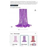 New 82 packs; YAXINRUI 15 PCS Purple Bead