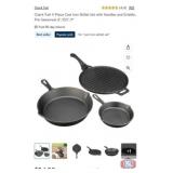 New 19 sets; Ozark Trail 4-Piece Cast Iron