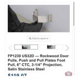 New 6 pcs; FP1230 US32D ï¿½ Rockwood Door Pulls,