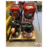 4 pcs; mix Husqvarna gas pressure washers One